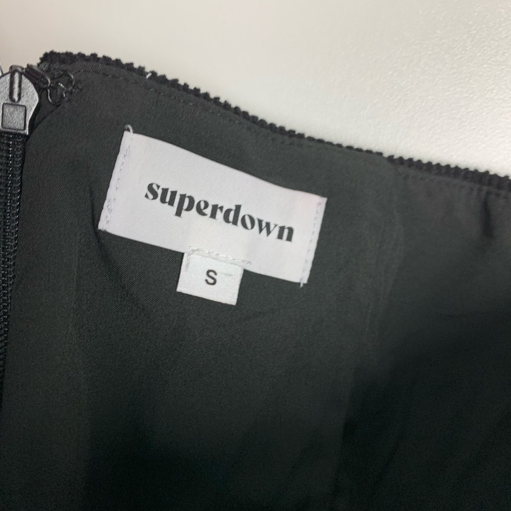 NWT superdown Dylan Corduroy Mini Skirt in Black - Picture 8 of 9